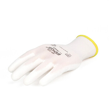 ANSELL 劳保手套48-125耐磨抗撕裂PU涂层定做防护工作批发线手套12双 7号