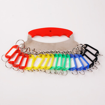 优必利 钥匙盘 带护套18位加厚舒适手提金属钥匙板标签分类管理钥匙扣 洒店宾馆房东大钥匙串