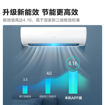 海信（Hisense）大1匹 速冷热 新三级能效 一键息屏节能自清洁冷暖空调大一匹壁挂式卧室空调挂机KFR-26GW/E25A3