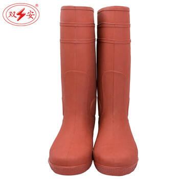 双安 20KV绝缘靴2级带电作业耐压10KV长筒橡胶靴水鞋电工电力维修防触电定做 42#