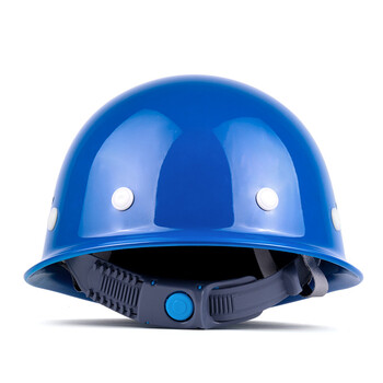 星工（XINGGONG）透气款安全帽工程工地建筑施工劳保防砸领导电工安全头盔按键定制款 蓝色XGA-1T