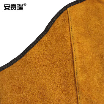 安赛瑞 电焊护袖  长款焊接套袖电焊护袖焊 劳保防护手臂袖套系带款 均码 25625