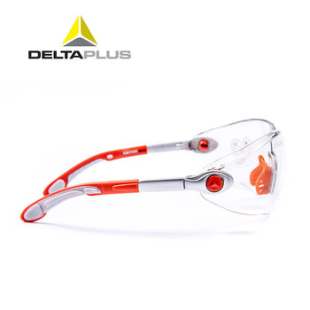 代尔塔（Deltaplus）101116护目镜防风沙防刮擦防冲击防雾 骑行防护眼镜舒适款  透明 5付