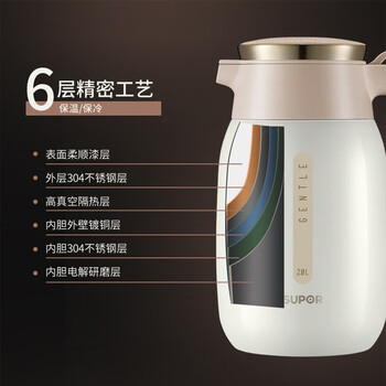 苏泊尔（SUPOR）保温壶2升 KC20BK1-星空
