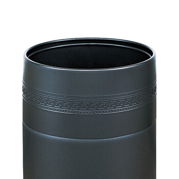 南 GPX-107A 南方双色浮雕花套装垃圾桶  黑色 酒店宾馆商用客房不锈钢垃圾桶 居家房间桶 果皮桶