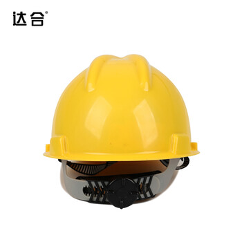 达合 005V3 V3型ABS安全帽 新国标 建筑工程电力施工 抗冲击带透气孔 可印制LOGO 黄色