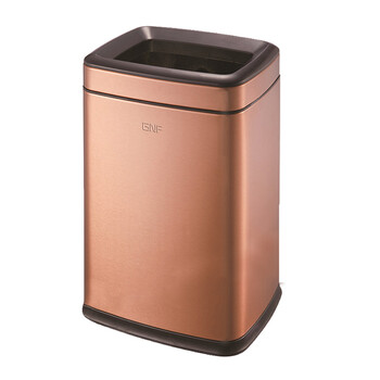 南 SF8-F01南方长方形房间桶 玫瑰金 商用酒店宾馆客房不锈钢垃圾桶 果皮桶 内桶容量8升