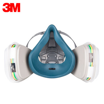 3M 6200升级版防毒面具硅胶喷漆防尘6502+6006甲醛等综合毒气防护套装组合7件套 定做
