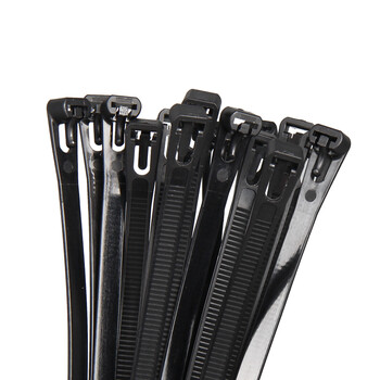 【天旭】可松式尼龙扎带塑料锁扣活扣可拆卸反复使用活动扎带绑线捆线可退式捆绑带8*250白色 100条