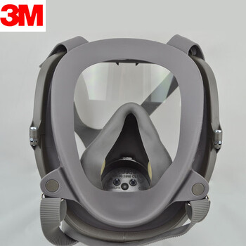 3M 全面型防毒面罩 有机/无机/酸性气体综合气体防护套装6800+6057滤毒盒七件套 定做