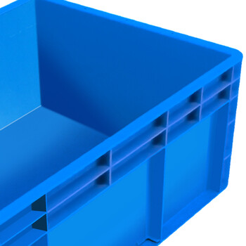 兰诗（LAUTEE）EU6423物流箱 大号长方形周转箱仓储快递收纳箱 蓝色600*400*230