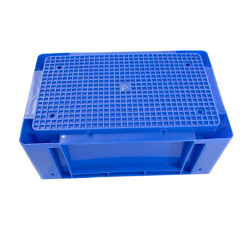 冰禹 BY-4021 加厚塑料周转箱物流箱 货架零件箱工具箱 595*485*315mm 蓝色