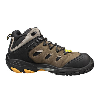 鞍琸宜/SAFETYJOGGERSXPLORES3劳保鞋防砸防刺穿防静电安全鞋塑钢头工作鞋耐热中帮棕色39码1双