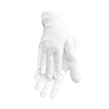 柯瑞柯林/CreClean 汗布手套 礼仪棉劳保白手套 珠宝文玩手套 检阅表演手套 1副 GHU001 企业定制