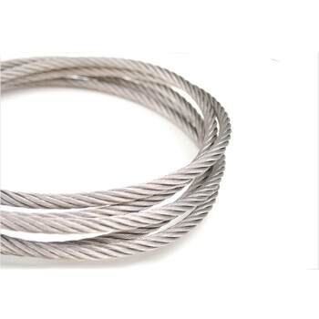 英耐特 304不锈钢钢丝绳 工业用牵引绳防护钢绞线 软钢丝线 2/3/4/5/6/8mm  Φ14mm*50米
