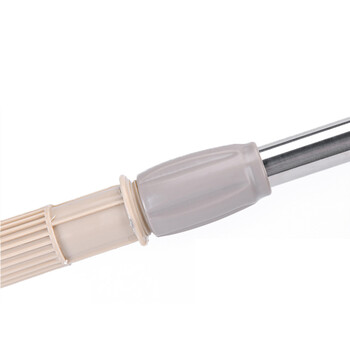 海斯迪克 HKW-69 自拧水旋转拖把 伸缩杆干湿两用免手洗 布条款灰色带杆