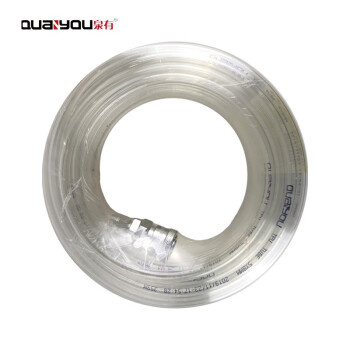 泉有（quanyou）弹簧管专业气动管空压机皮管风喉管PU管伸缩软管高压气管 QY-TPU5*8*15米（透明）15米一卷