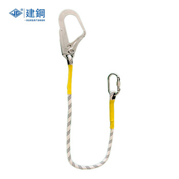 建钢 580201安全绳 单大钩连接绳（高于2.5米低于6米脚手架作业)长1.5米 1条      
