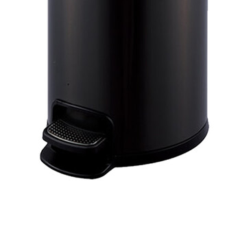 南 SJ3-Y03 南方圆形脚踏桶  黑金 商用不锈钢垃圾桶 酒店宾馆客房果皮桶 厨房垃圾桶 3升容量 防指纹