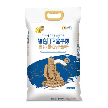 福临门 河套平原高级麦芯小麦粉5kg 中粮出品 面粉 中筋粉 5kg,降价幅度19.3%