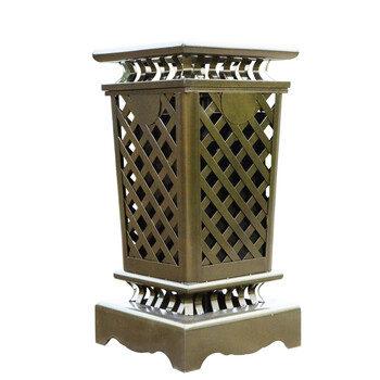 星工（XINGGONG）户外垃圾桶果皮箱 环卫小区公园大号分类垃圾箱 方形香槟黄MX-3708