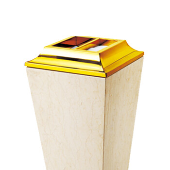 南 GPX-217A 南方锥形座地烟灰桶 镜金 商场垃圾筒酒店落地烟灰桶立式果皮桶 商用垃圾桶