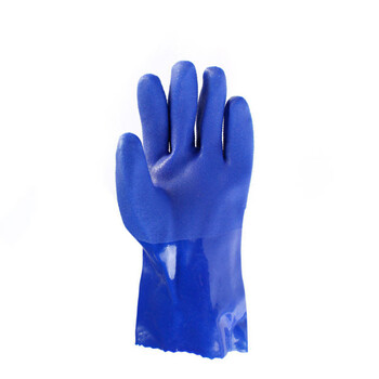 东亚 801耐油耐酸碱 手套浸塑 防油防水手套 定做 蓝色 5副