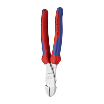 凯尼派克（KNIPEX）74 05 200 省力型斜口钳 镀铬 双色手柄 200mm 切割类工具 钢