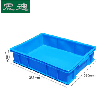 震迪塑料筐长方形物流周转箱螺丝工具盒收纳箱385*250*100