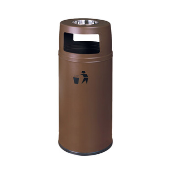 南 GPX-110D 南方港式垃圾桶 烟灰桶垃圾筒户外公用垃圾箱果皮桶 咖啡色 内桶容量33升