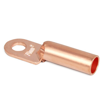 BOWERY DT铜鼻子电缆接头DT-50平方铜接线端子线鼻子酸洗堵油线耳紫铜端子 1个