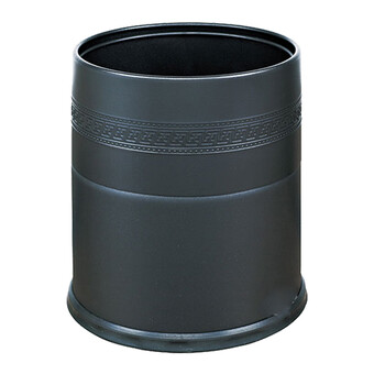 南 GPX-107A 南方双色浮雕花套装垃圾桶  黑色 酒店宾馆商用客房不锈钢垃圾桶 居家房间桶 果皮桶