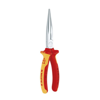 凯尼派克（KNIPEX）26 16 200 1000V绝缘尖嘴钳 镀铬 绝缘双色手柄 切割类工具 钢