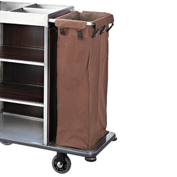 南 C-108 客房服务车 钢木结构 砂钢 酒店客房服务车布草推车客房清洁车房口车宾馆工作车