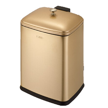 南 GPX-131G 方形茶渣桶 香槟金 不锈钢茶渣桶茶水南方收集桶功夫茶渣收集桶茶水收集桶