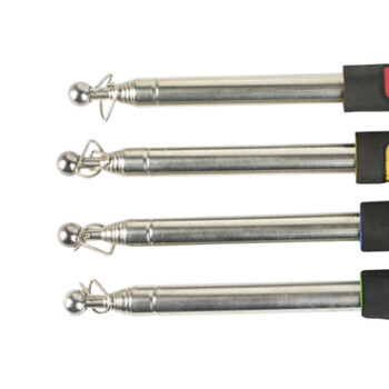 海斯迪克 HK-429 不锈钢伸缩旗杆 导游旗杆 教鞭 手摇指挥旗 指挥棒 1.6米胶套把手（颜色无备注随机发货）