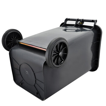 兰诗（LAUTEE）LJT2216 普通分类款大号物业环卫垃圾桶 灰色100L