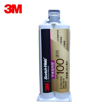 3M DP100 通用透明双组份环氧胶 高强度耐高温 48.5ml