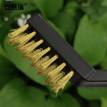 安赛瑞 工业铜丝刷 除锈去污钢刷工具 不锈钢铜丝刷15把装 23962