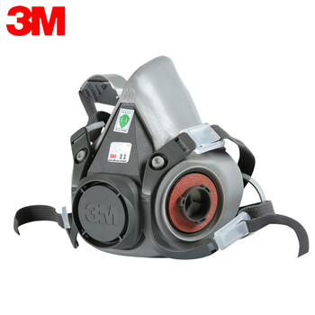 3M 半面罩\自吸过滤式 6200 橡胶 不含滤棉和滤毒盒 中号 1个