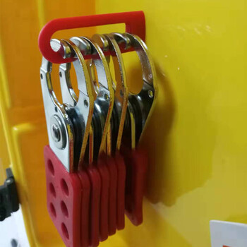 Duuke CKG-S61B 安全锁具站(含配置20把挂锁 24张警示吊牌 6把六联锁具)便捷式悬挂锁具箱 套装