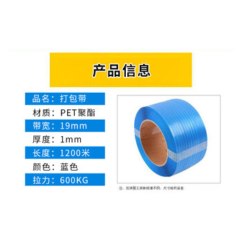 飞尔（FLYER）打包带 塑包捆包带 手工编织条【19mm×1200m】