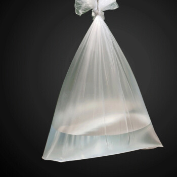 科力邦（Kelibang） 白色垃圾袋 大号透明塑料装加厚 80*100cm50只装 酒店客房宾馆平口一次性塑料袋 KB3703