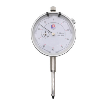 广陆guanglu 机械百分表0-30mm 表盘60mm 指示表杠杆表测头表针磁力表座靠表