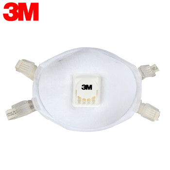 3M 口罩 8512 N95带呼吸阀 焊接用电焊工冶炼金属烟臭氧防尘头戴式防护口罩 定做 1盒(10个)