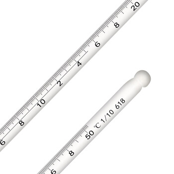 匡建仪表（CONJANT）中兴高精密温度计 工业玻璃棒液体测温仪 手工雕刻款 -10+50℃（水银款分度值0.1） 