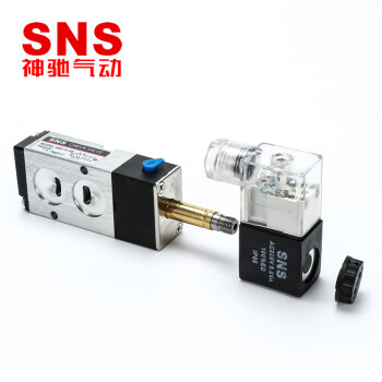 SNS神驰气动电磁阀气动控制阀4M410-15/AC220V气缸气阀换向电磁电阀