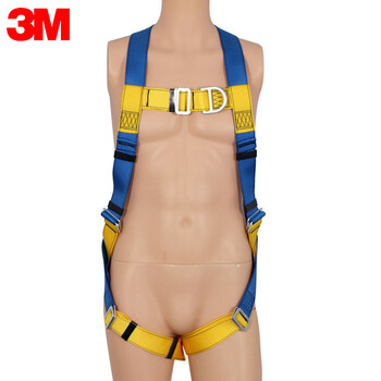 3M 凯比特1390024+1390235全身式5点式安全带户外防坠落套装配双大挂钩安全绳 1套定做