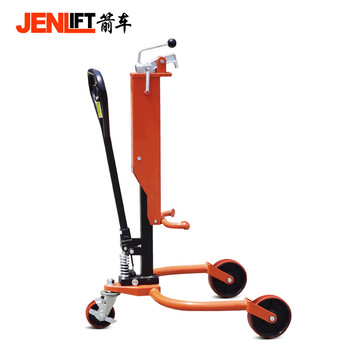 箭车（JENLIFT）手动液压油桶搬运车350公斤圆桶转运手推车DP25