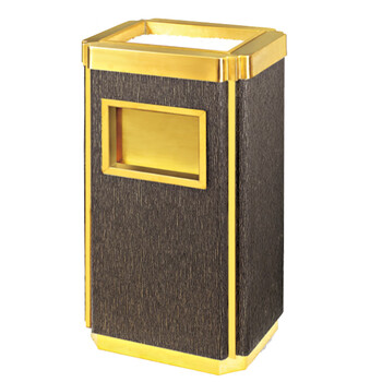 南 GPX-31D 金霸王南方座地烟灰桶 铜树皮纹 商场垃圾桶 酒店落地烟灰桶立式果皮桶商场垃圾筒